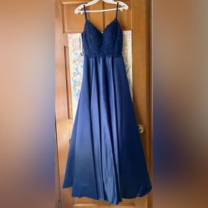Dancing Queen Navy Prom Dress